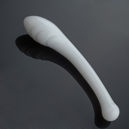 Ivory glass dildo for female fashion glass wand Masturbation sex toys glass prostate dildo adult sex toys