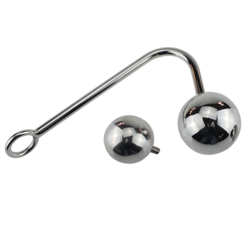 Anal Hook With 2 Replaceable Stainless Steel Ball