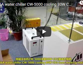 特域冷水機CW-5000冷卻80W CO2鐳射打標機