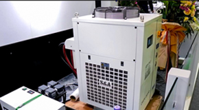 S&A特域CWFL-3000工業冷水機，冷卻雙邊驅動光纖鐳射切割機