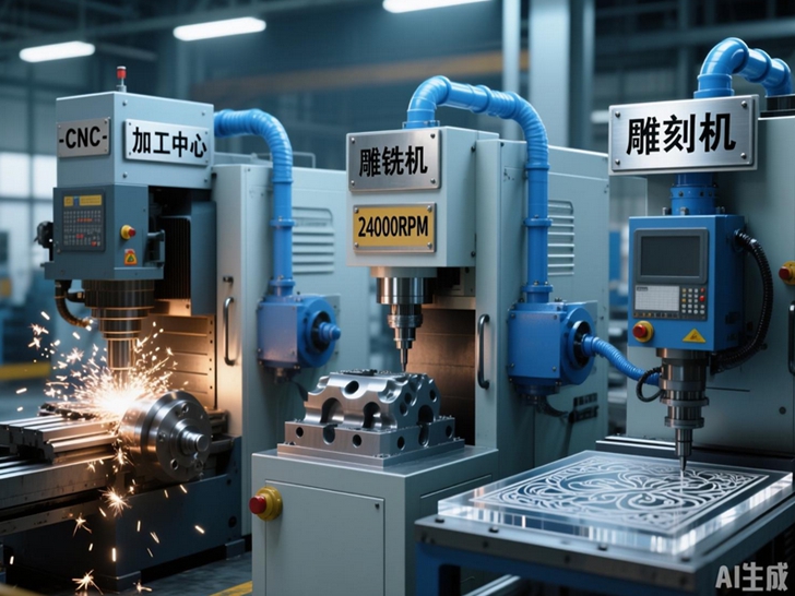 剖析：CNC加工中心、雕銑機與雕刻機的區別及適配製冷方案