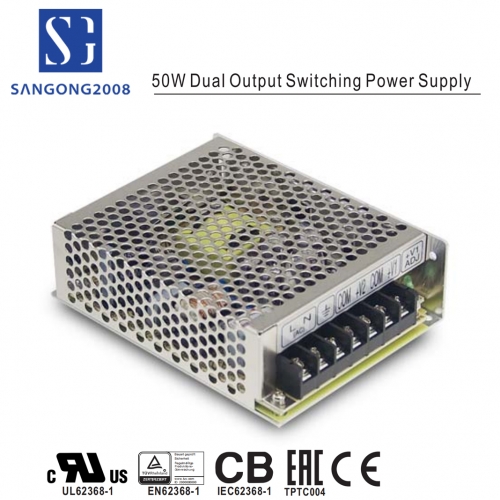 Switching power supply, Mean Well, RD-50A, 5V12V, 6A2A 100-240V
