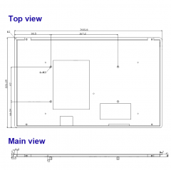 15.6 inch LCD screen+control board diode laser android controller