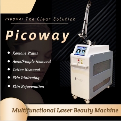 Candela Vertical Q switch picoway picosecond laser machine 1channel 2 channels Chinese/Korean arm