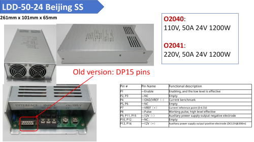 Beijing SS bao diode laser power supply LDD-50-24 220V 110V Laser Diode Driver 50A 24V 1200W