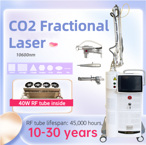 CO2 fractional laser machine Carbon dioxide fractional laser beauty instrument with 60W + 20W RF tube J9086