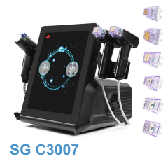 C3007 EMRF M8 RF microneedle machine model B58, with 3 handles and 6 cartridges: 12P, 24P, 40P and Nano chip