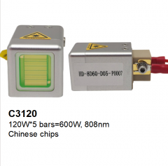 C3120 HD diode laser stack 5 bars*120W 600W 808nm Chinese chips for ADSS laser module