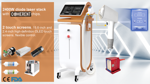 Emma D A2580 2400W Vertical 808nm LY18 diode laser machine for Hair Removal diode laser epilator