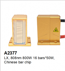 LX A2377 HMA-808-50 diode laser stack 800W 808nm bar for Hair removal 16 bars* 50W chinese bar chip