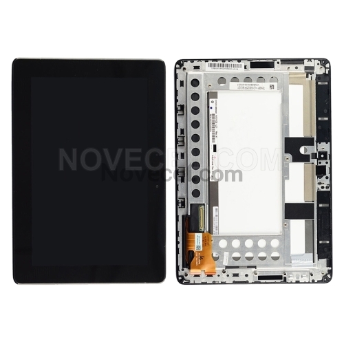 for Asus MeMO Pad Smart 10 ME301T 5280N FPC-1 LCD Screen + Touch Screen Digitizer Assembly with Frame(Black)