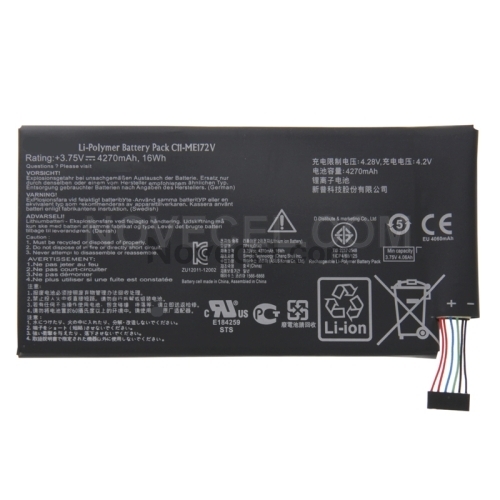 C11-ME172V 4270mAh Rechargeable Li-Polymer Battery for Asus MeMo Pad / ME172V