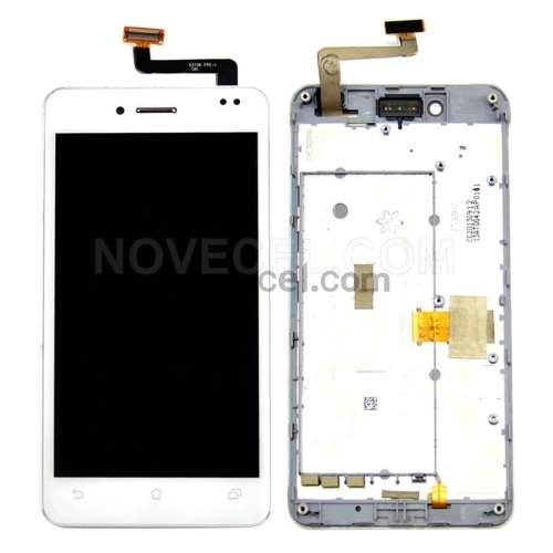 for ASUS PadFone Infinity / A80 LCD Screen + Touch Screen Digitizer Assembly with Frame Replacement(White)