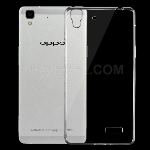 OPPO R7 0.75mm Ultra-thin Transparent TPU Protective Case(Transparent)