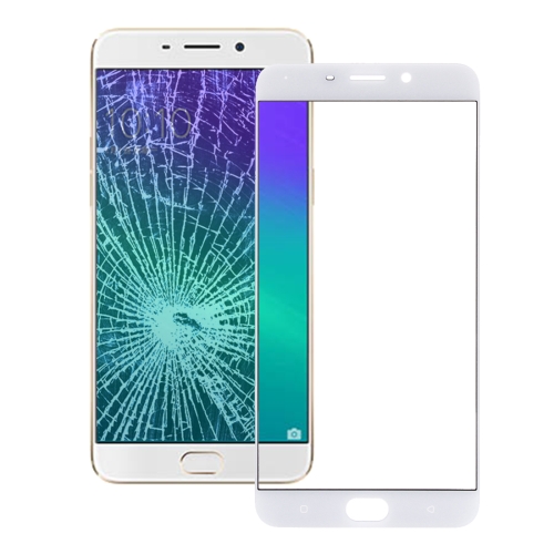 OPPO R9 Plus Front Screen Outer Glass Lens(White)