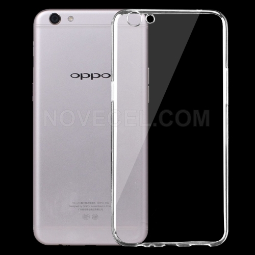 OPPO R9s 0.75mm Ultra-thin Transparent TPU Protective Case(Transparent)