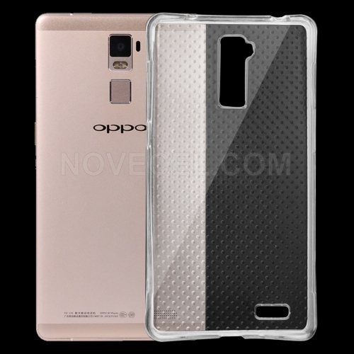 OPPO R7 Plus Shock-resistant Cushion TPU Protective Case(Transparent)