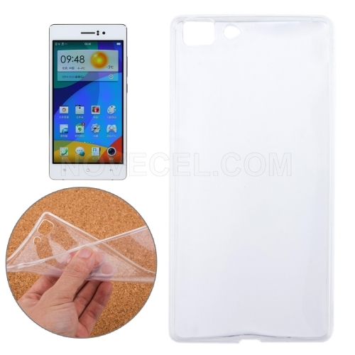 0.75mm Ultra-thin Transparent TPU Protective Case for OPPO R5