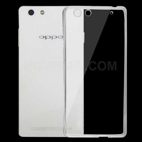 OPPO R1 / R829T 0.75mm Ultra-thin Transparent TPU Protective Case(Transparent)