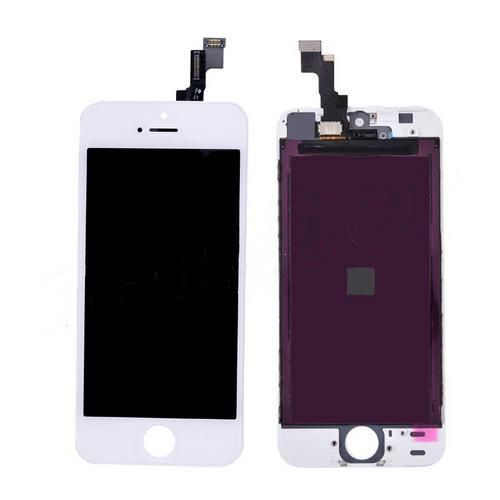 LCD with Touch Screen Digitizer and Frame for iPhone 5S (Refurbished ORI Quality) - White