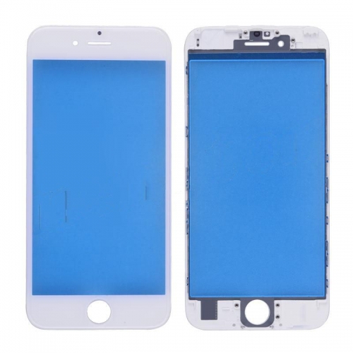 A+ Quality Front Glass with Frame for iPhone 6s - White