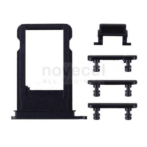 5 in 1 Sim Card Tray with Side Buttons for iPhone 7 Plus (5.5 inches)