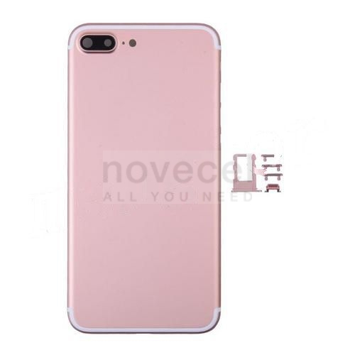 Full Housing with Card Tray and Volume Button for iPhone 7 Plus_Rose Gold
