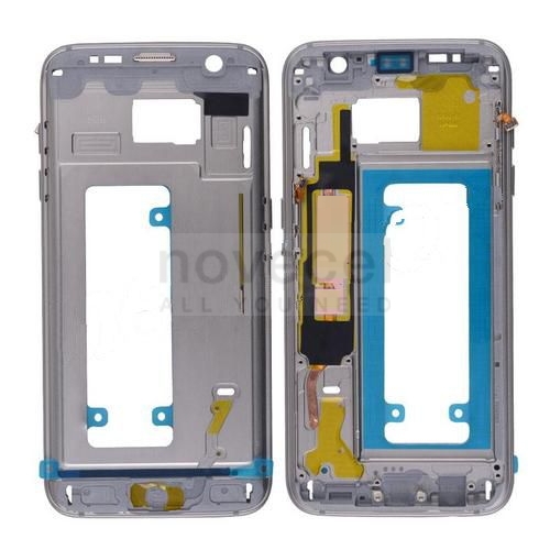 Front Housing with Bezel Frame, Power and Volume Buttons for Samsung Galaxy S7 Edge G935 -Gold