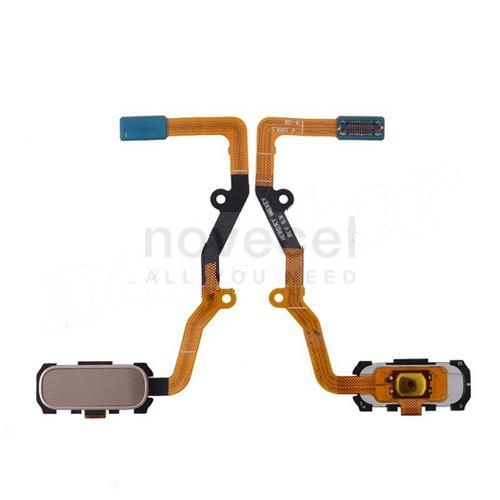 Home Button with Connector, Flex Cable and Fingerprint Scanner Sensor for Samsung Galaxy S7 Edge G935(A+ Quality)-Gold