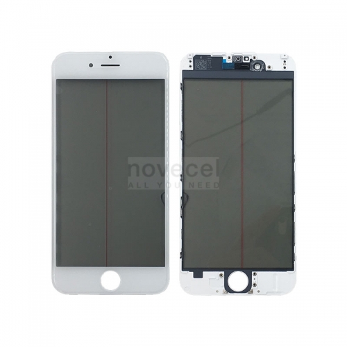 A+ Quality Front Glass+ Frame+OCA+Polarizer+Earmesh+Camera&Sensor Holder for iPhone 6- White