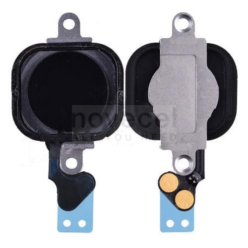 Home Button and Home Button Flex Cable With Metal Holder Bracket for iPhone 5-Black