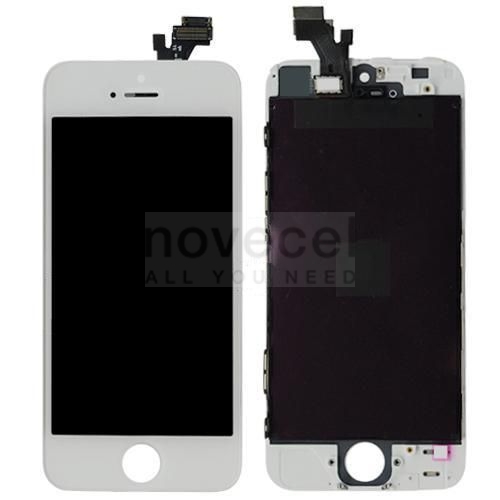 LCD with Touch Screen Digitizer and  Frame for iPhone 5(Generic)-White