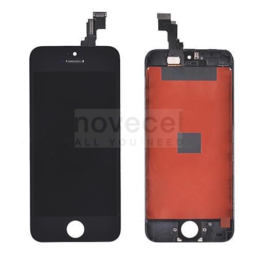LCD with Touch Screen Digitizer and Frame for iPhone 5C(Generic) - Black