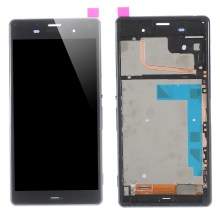 For Sony Xperia Z3 D6603 LCD Screen and Digitizer Assembly with Front Housing - Black