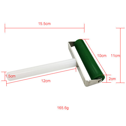 4 inchs(10*φ2.3cm) Manual Silicone Roller for applying OCA and polarisor-Green(best seller)