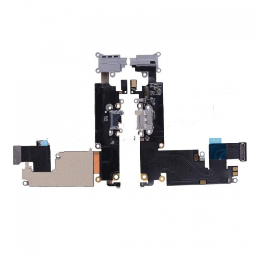 OEM Charging Port with Flex Cable for iPhone 6 Plus - Space Gray