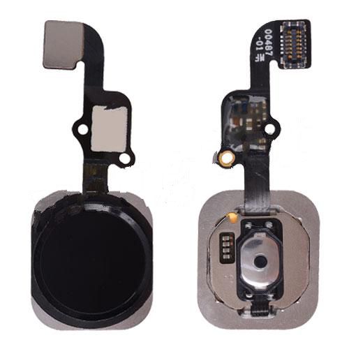 Home Button with Flex Cable Ribbon, Home Button Connector for iPhone 6S/ 6S Plus - Black