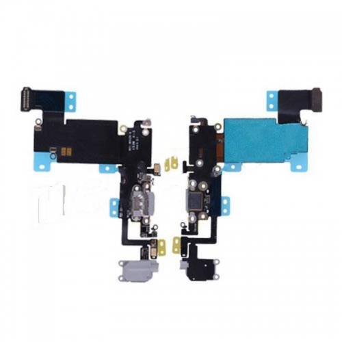 OEM Charging Port with Flex Cable for iPhone 6s Plus - Space Gray