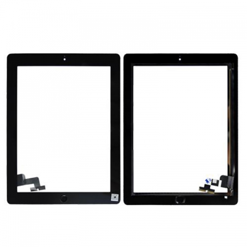 A+ Touch Screen Digitizer with Home Button for iPad 2(ORI Quality) - Black