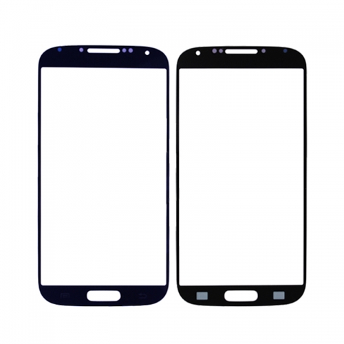 Ori Front Glass Screen Lens Replace Part for Galaxy S4 I9500 - Dark Blue