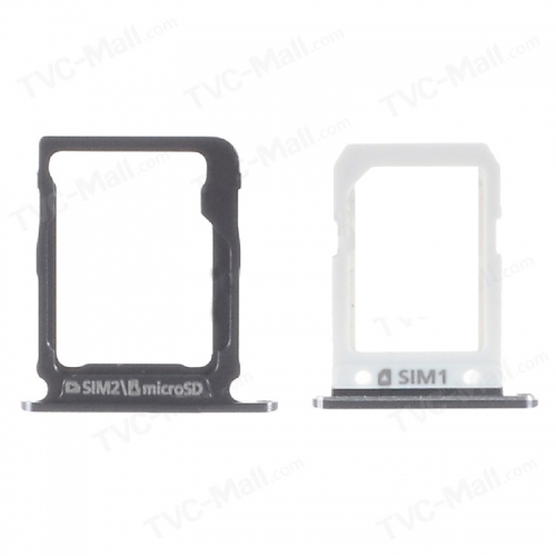 2Pcs OEM SIM1 + SIM2 Micro SD Card Holders for Galaxy A8 SM-A800F