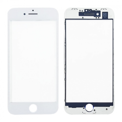 A+ Quality Front Glass with Frame for iPhone 8 - White