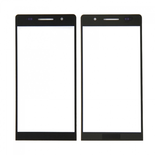 Front Screen Outer Glass Lens for Huawei Ascend P6(Black)