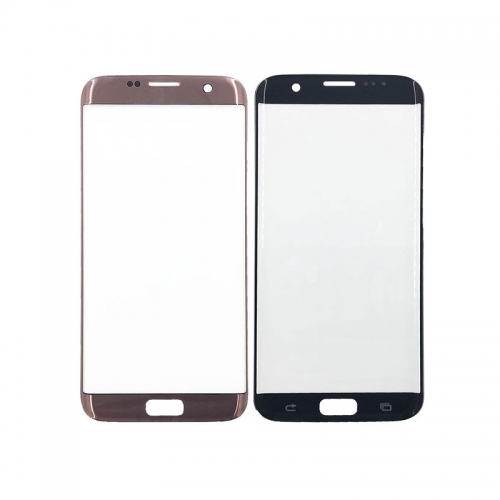 A+ Front Screen Glass Lens for Samsung Galaxy S7 Edge G935-High Quality/Pink Gold