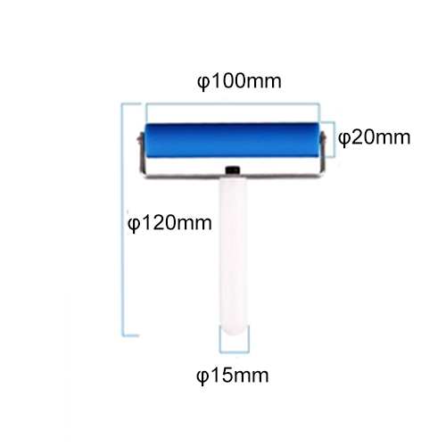 10*φ2cm Manual Silicone Roller for applying OCA and polarisor -Blue