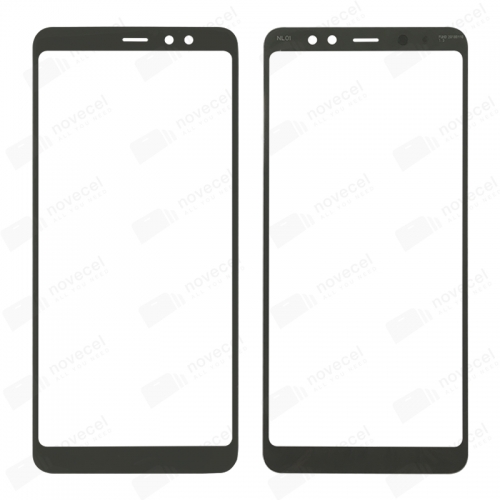 Front Glass For Samsung A8+ (2018)/ A730- black