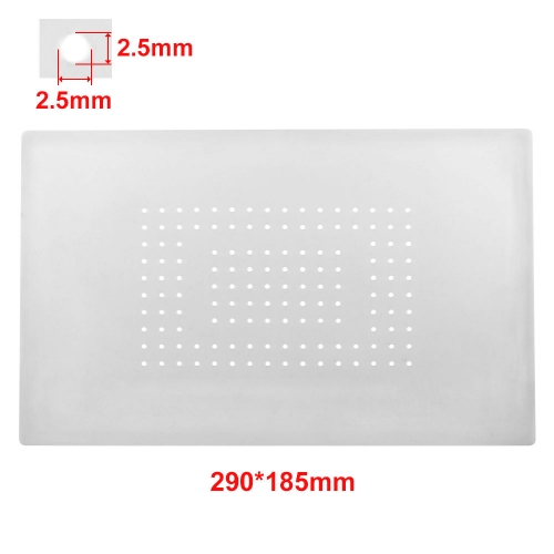 185*290mm 140holes Non-slip Silicone Mat