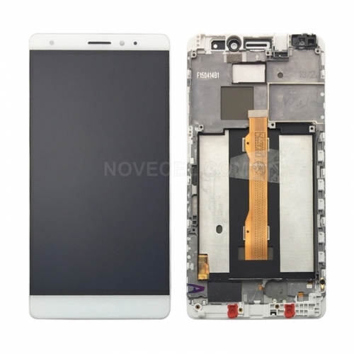LCD Screen + Touch Screen Digitizer Assembly with Frame For HUAWEI Mate S (White)