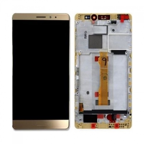 LCD Screen + Touch Screen Digitizer Assembly with Frame For HUAWEI Mate S (Gold)