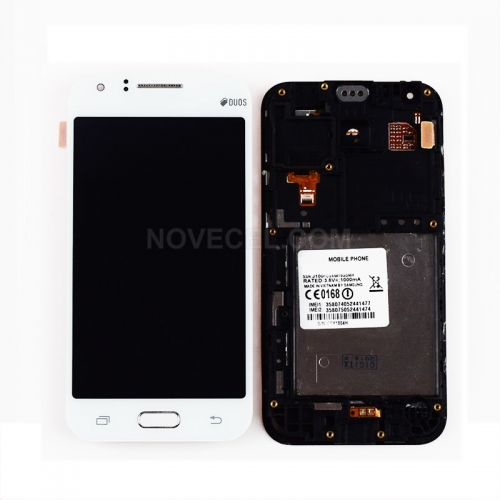 Brand New Ori LCD Screen Display with Frame for Samsung J1 - White